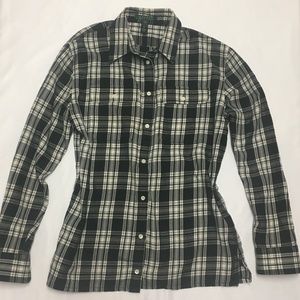 LAUREN Ralph Lauren Plaid Button Down Shirt Size M